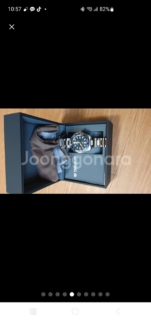 태그호이어 아쿠아레이서 쿼츠 남자메탈명품시계--3