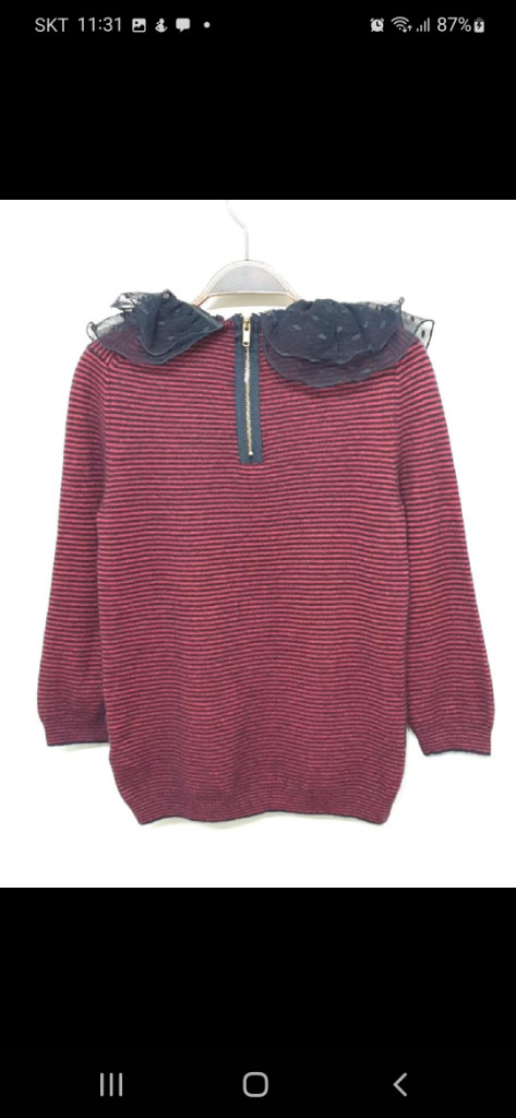 (XS) 마크제이콥스 캐시미어 니트 단가라 스웨터--4