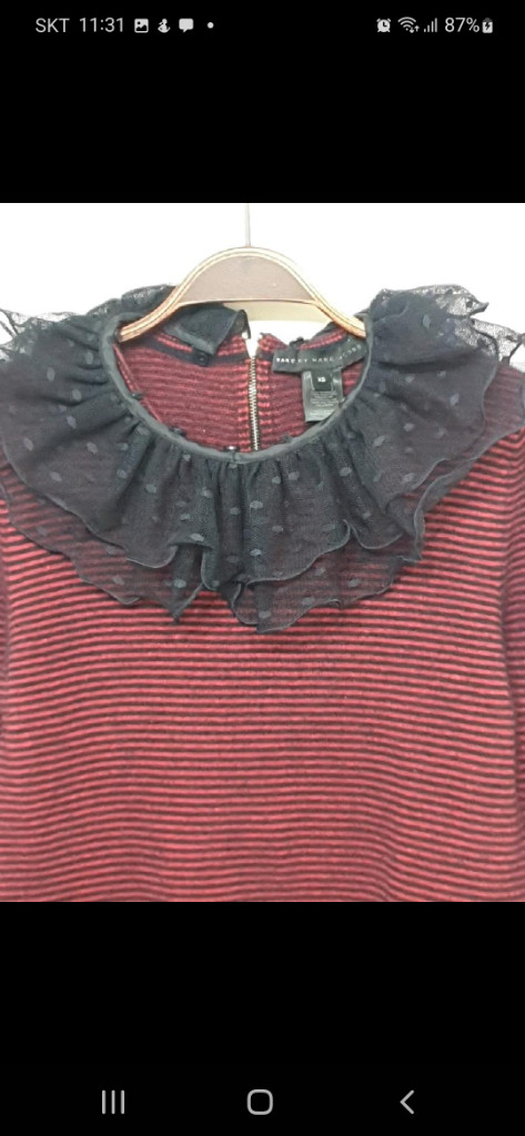 (XS) 마크제이콥스 캐시미어 니트 단가라 스웨터--1