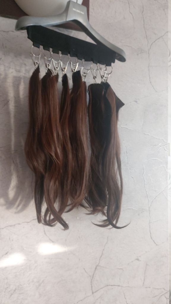 바디프로필 헤어피스 풀세트 7피스 (브라운)붙임머리--1