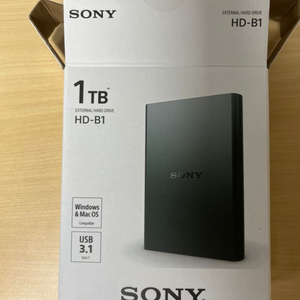 미사용 소니 외장하드 1TB