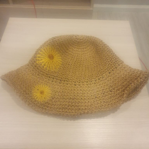 라탄모자 밀집 모자
