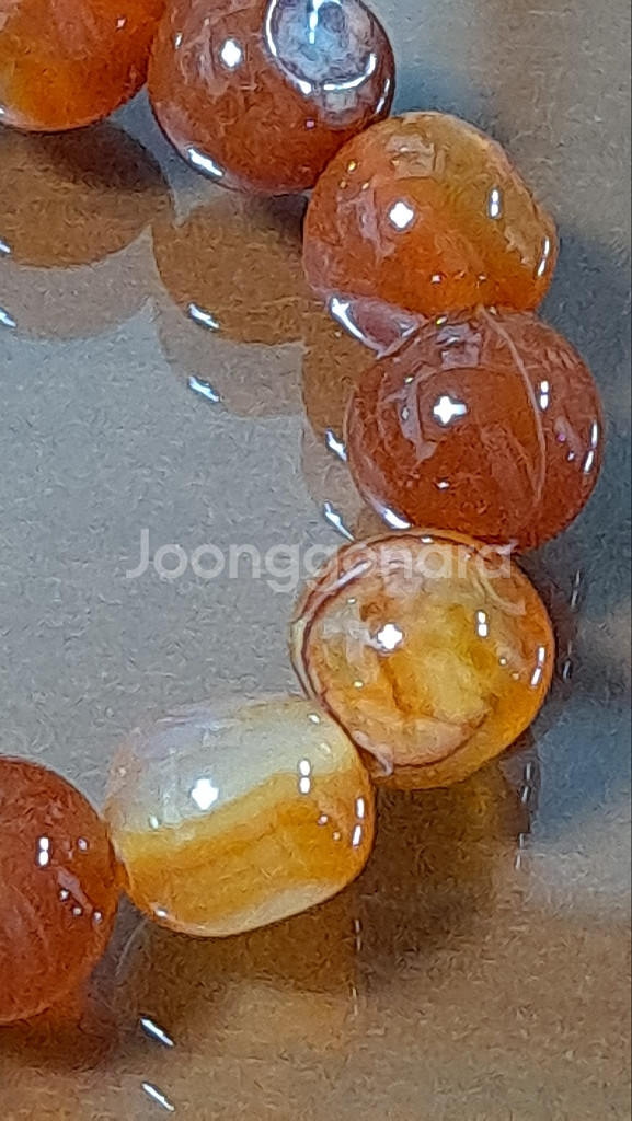 진짜 천연 옥 팔찌--2