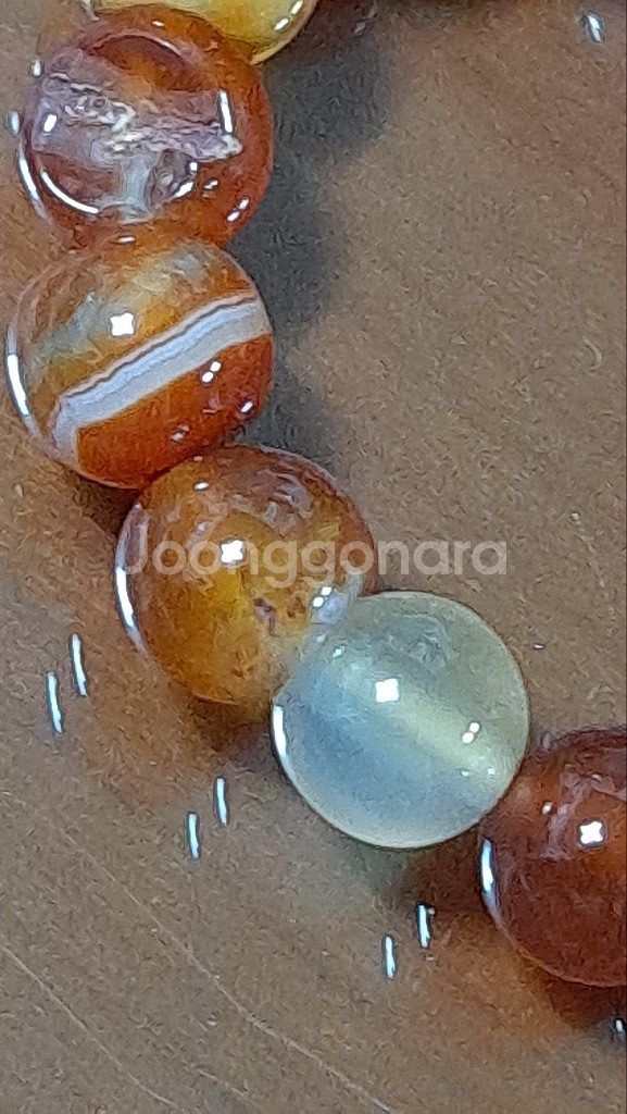 진짜 천연 옥 팔찌--3