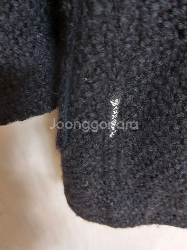 명품 여성 아르마니진 떡볶이 모직코트 (85-90)--3