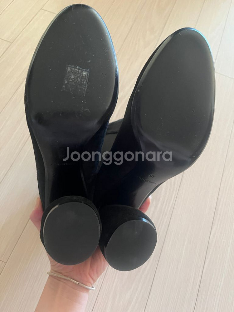 240 새상품 정가90만 까르뱅 9cm굽 앵클부츠 부츠--7