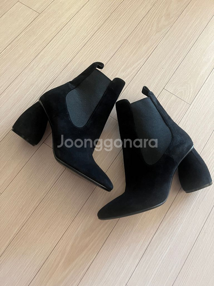 240 새상품 정가90만 까르뱅 9cm굽 앵클부츠 부츠--4