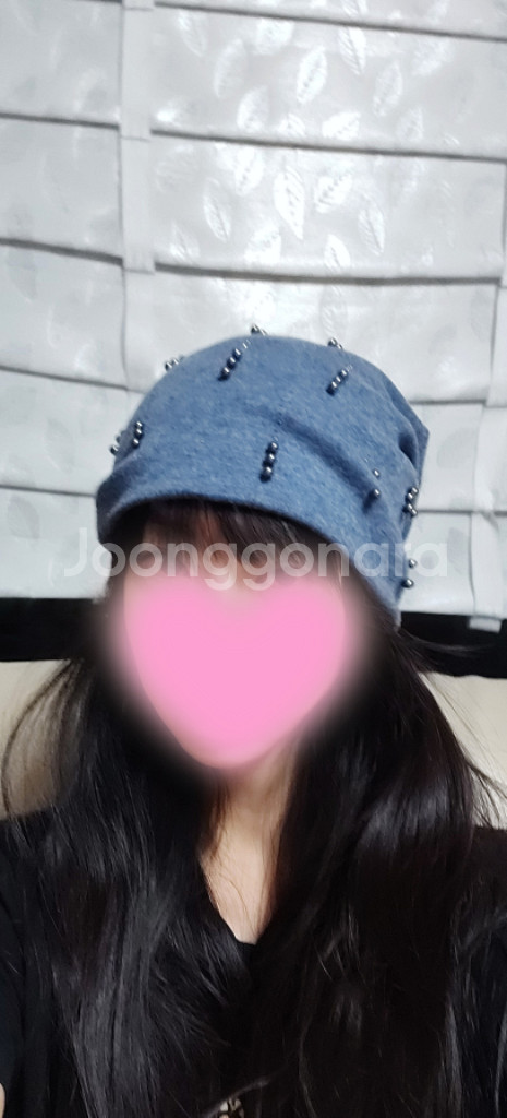 [모자정리] 스카이블루 비즈 비니 프리사이즈--5