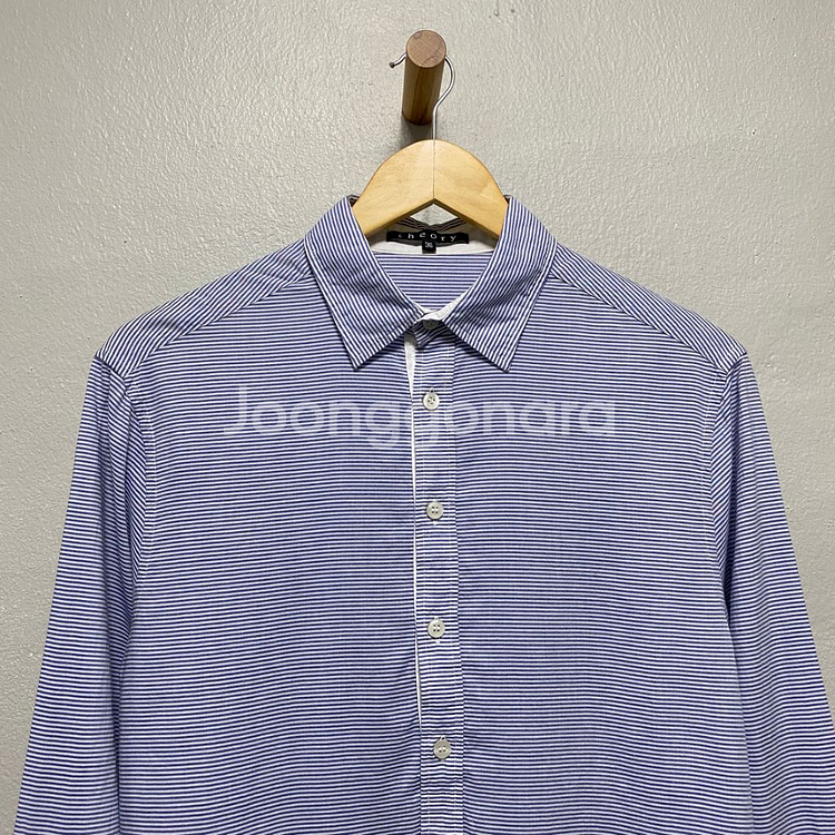 띠어리 tencel 스트라이프 셔츠--1