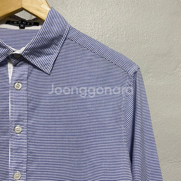 띠어리 tencel 스트라이프 셔츠--2