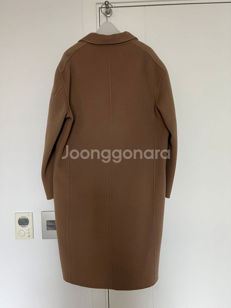 정품 타임옴므 카멜 캐시미어 싱글코트--1