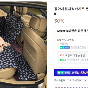 강아지 뒷자석 카시트 택포