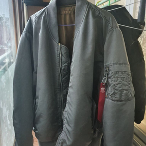 알파인더스트리 ma-1 배틀워시 건메탈