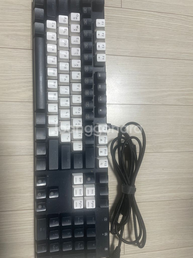 앱코 해커 K640 갈축 게이밍 키보드 LED--0