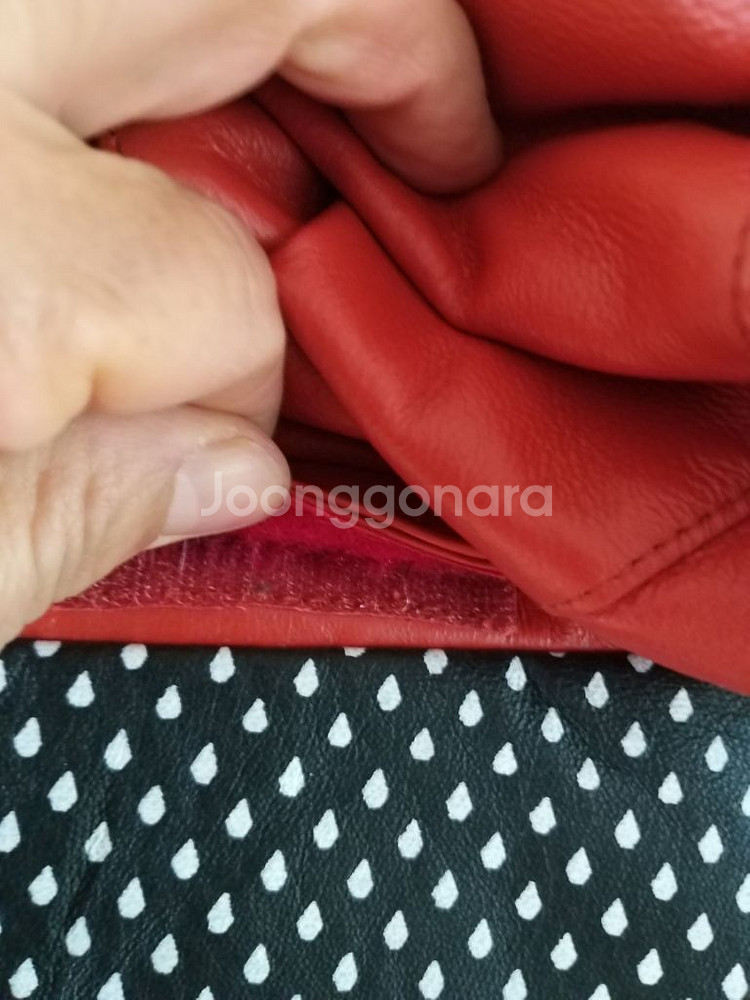 여성 볼컴 양가죽 거위털 패딩조끼 (박시90-95)--7