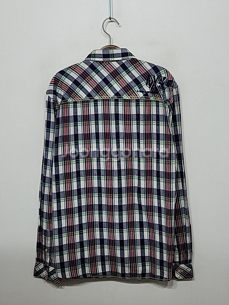 (XL) 데님앤서플라이 폴로 셔츠 체크 남방 포켓--5