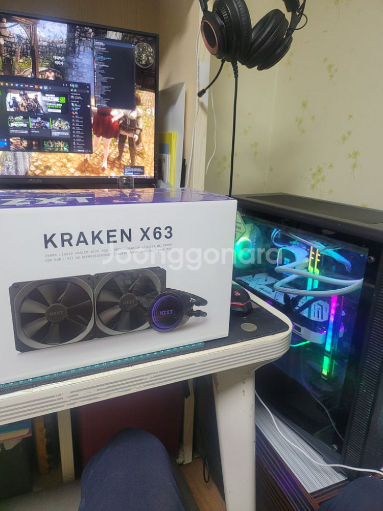 NZXT 크라켄 X63 미개봉 새상품(일체형 수냉쿨러)--4