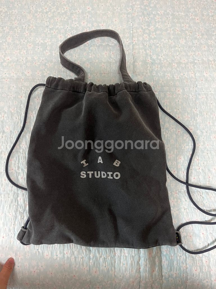 아이앱스튜디오 피그먼트 후드티 블랙 XL 가방 포함급처--2