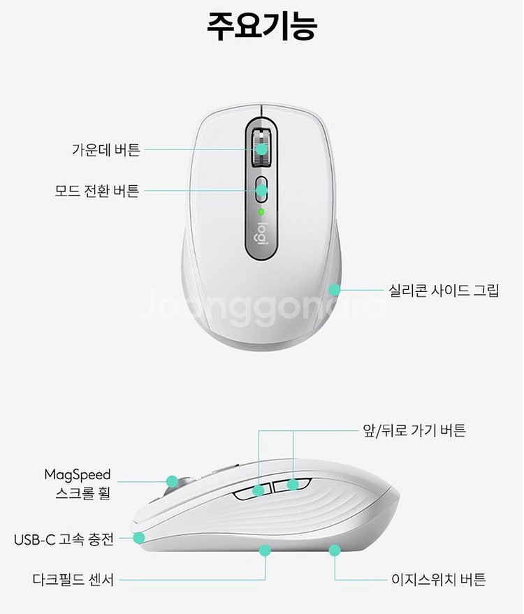 MX Anywhere 3 for Mac 무선 마우스--1