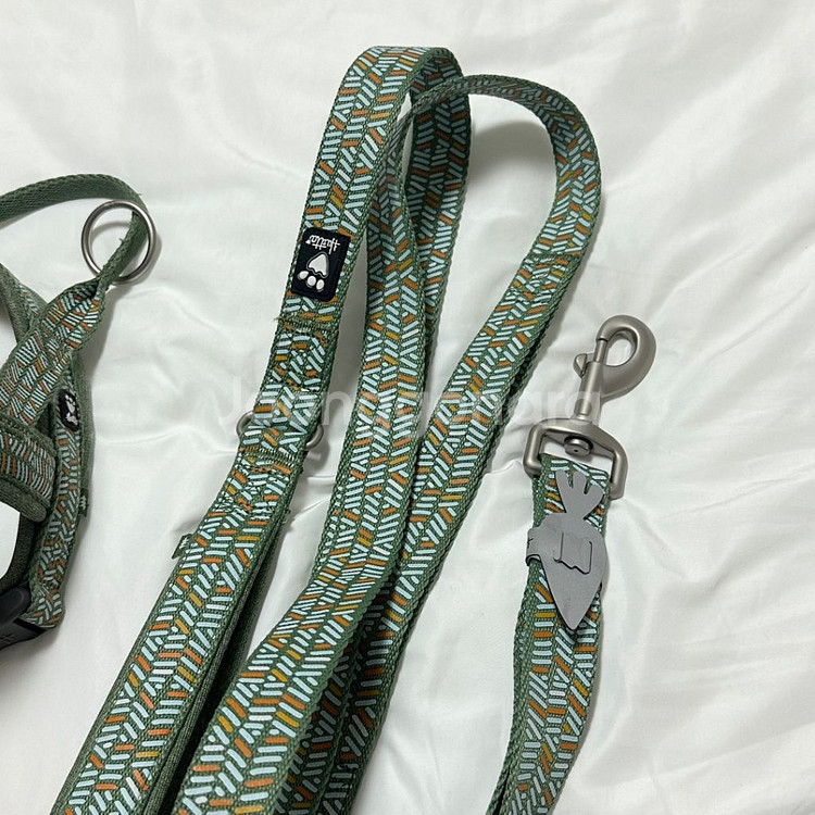 반려견 후르타 래즐대즐 하네스 & 리드줄--2