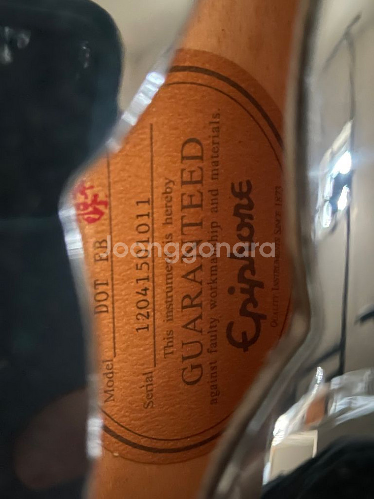관리 잘 되어있는 에피폰 닷 블랙 판매합니다!--3