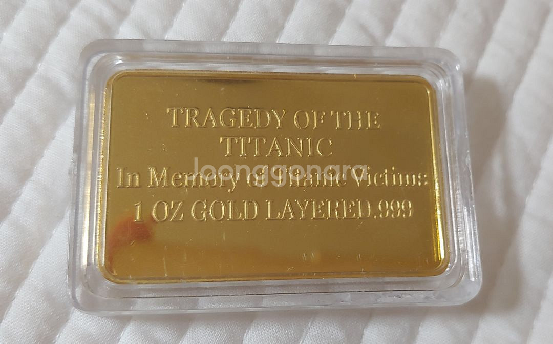 1912 타이타닉 골드바 레플리카--1