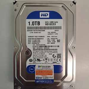 WD 1TB HDD 하드디스크