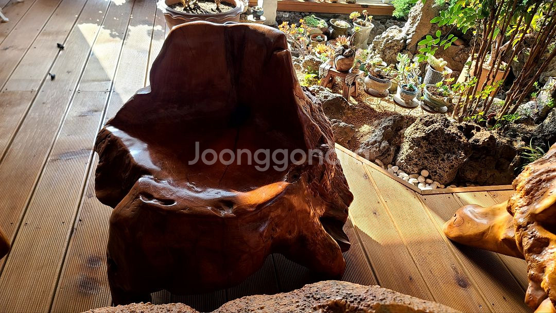 고목뿌리탁자셋트--4