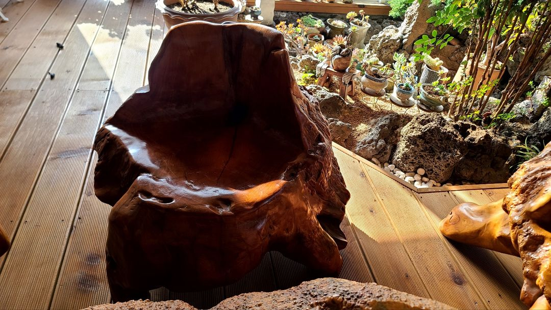 고목뿌리탁자셋트--4