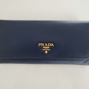 프라다 사피아노 지갑 블루