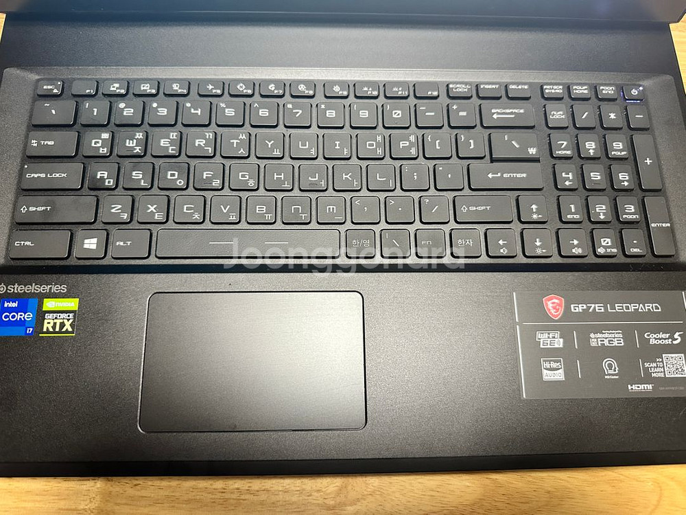 msi gp76 레오파드 블랙 3080 i7 11800--2