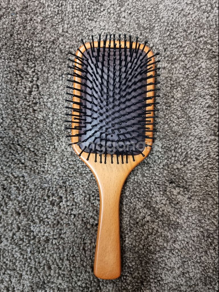 헤어브러쉬 우드브러쉬 롤브러쉬 머리끈100개 새상품--4