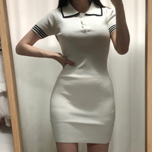 슬림카라 원피스