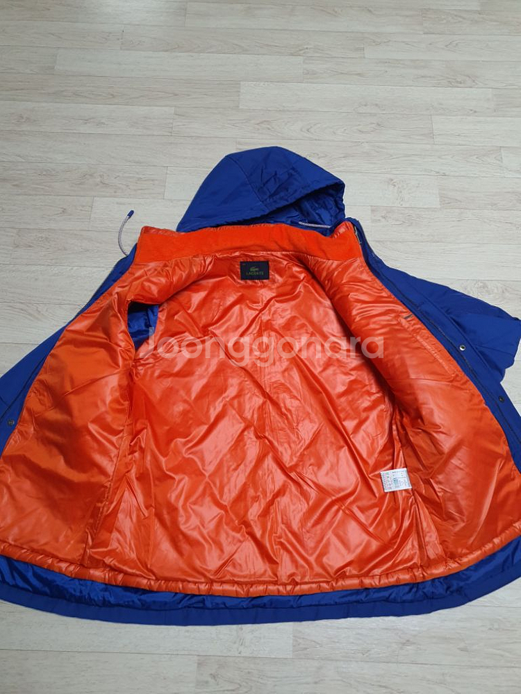 100 라코스테 패딩 점퍼 남100사이즈 깨끗해요--5