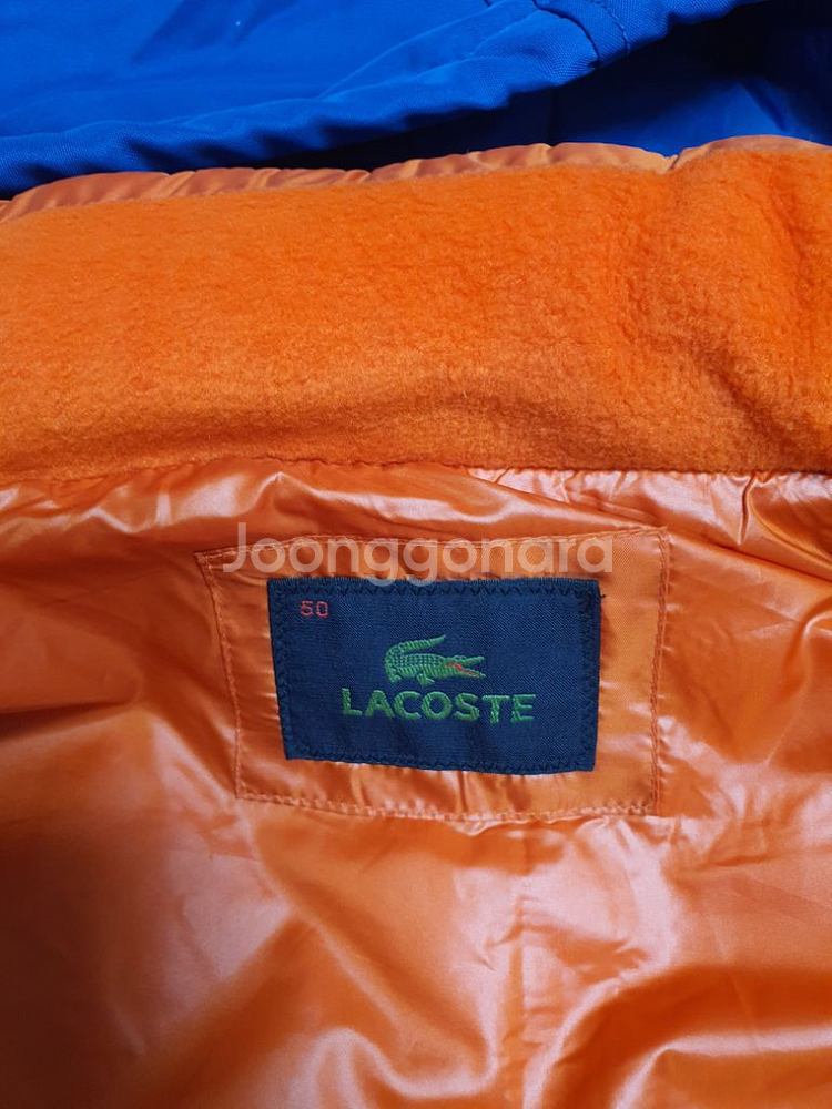 100 라코스테 패딩 점퍼 남100사이즈 깨끗해요--8