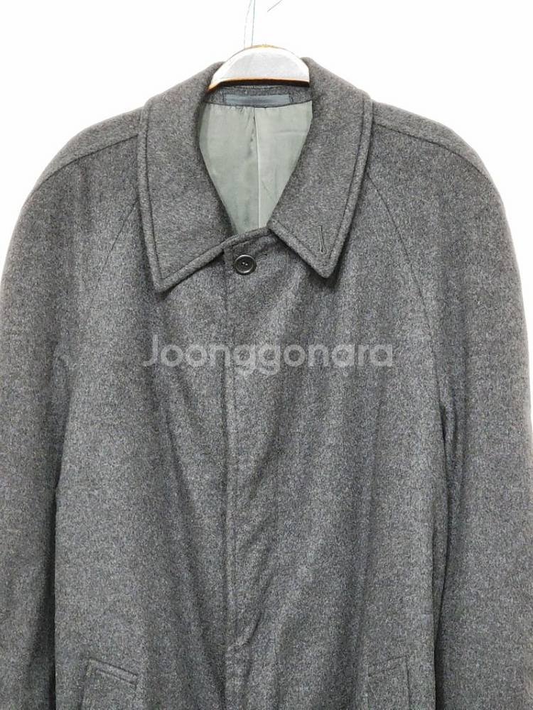 (XL)아르마니 캐시미어 코트 차콜 로브 롱코트 매장판--1