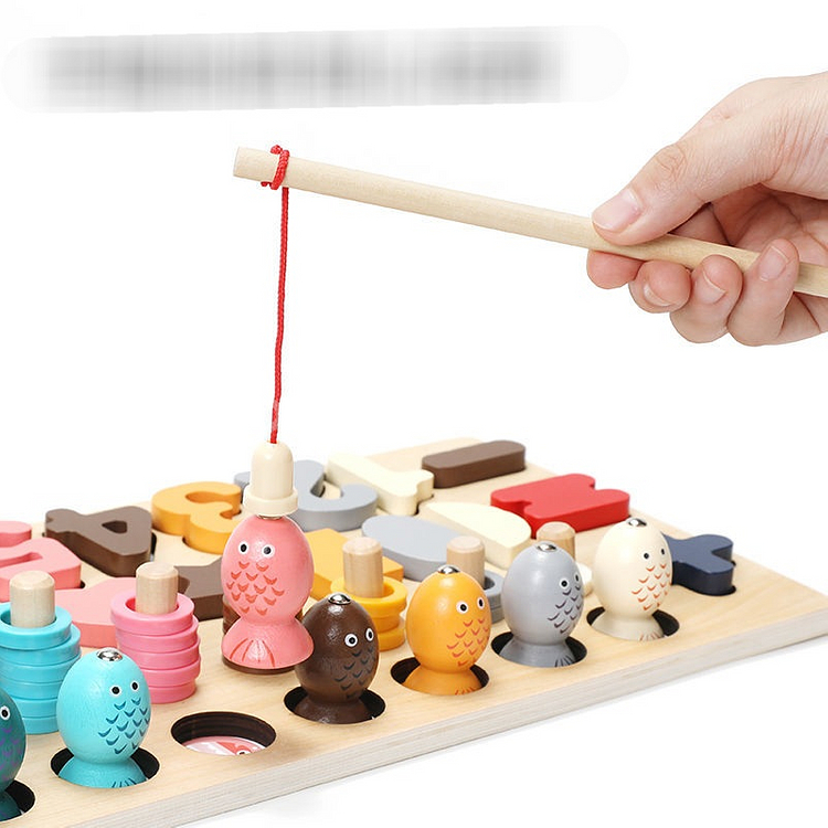 원목 숫자퍼즐놀이 장난감.새상품--1