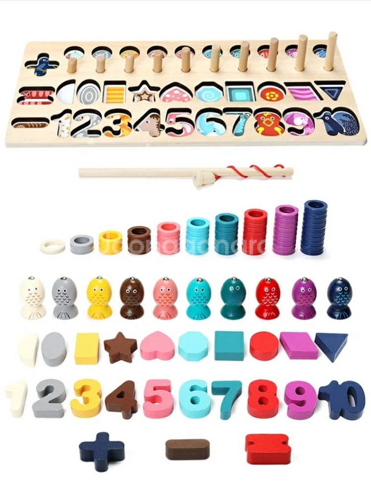원목 숫자퍼즐놀이 장난감.새상품--3