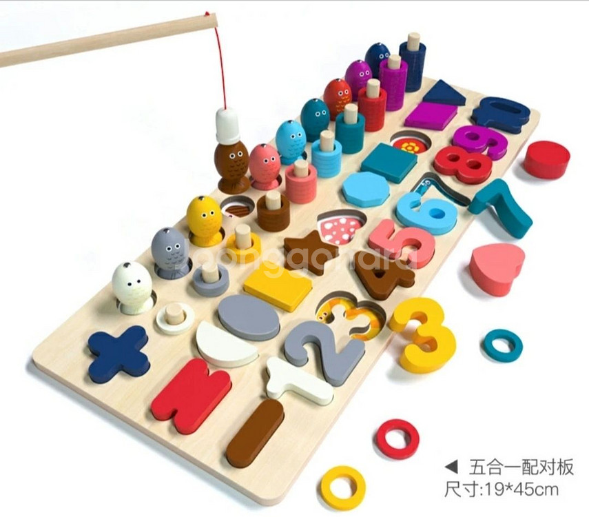 원목 숫자퍼즐놀이 장난감.새상품--4