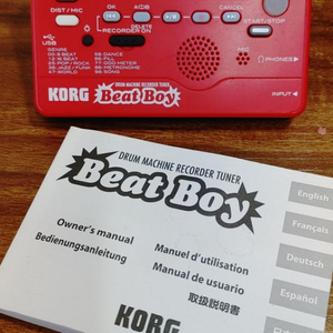 KORG BeatBoy 리듬머신/튜너/이펙터/레코더