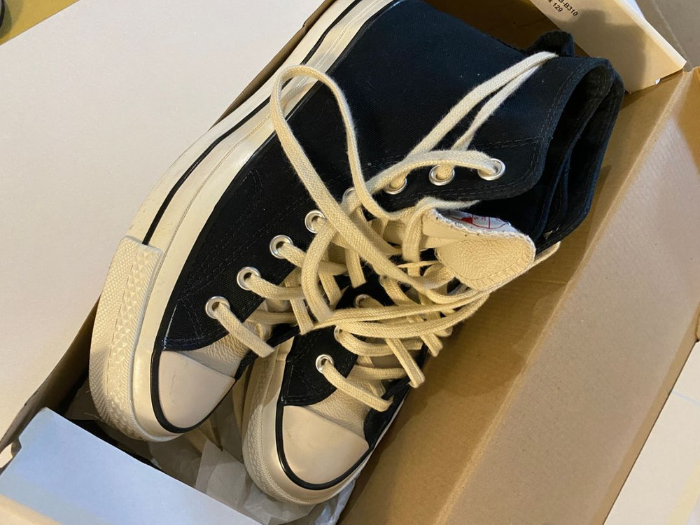 컨버스 피어 오브 갓 에센셜 척 70 하이 블랙 이미지