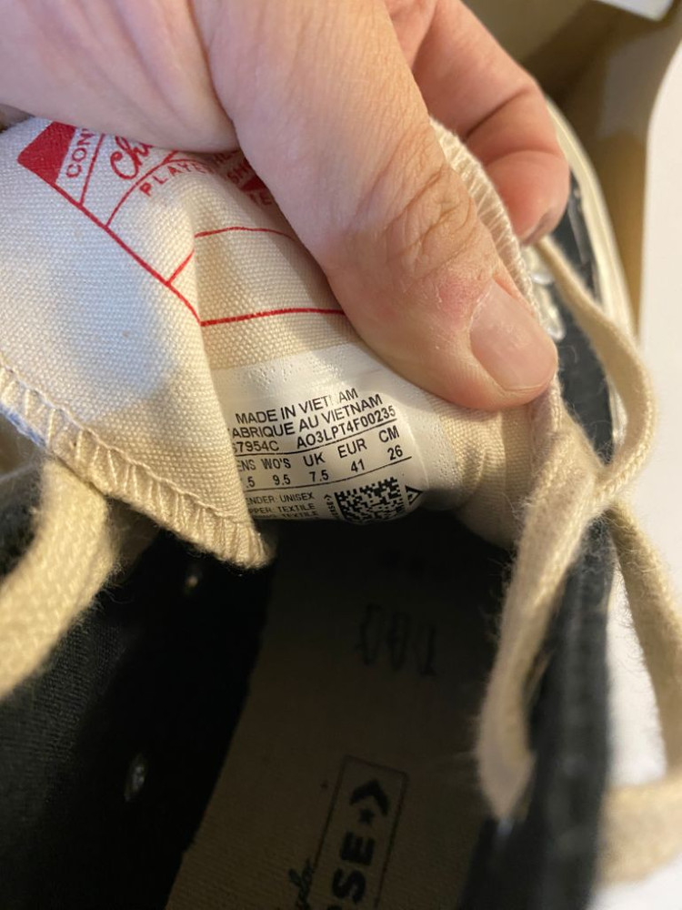 컨버스 피어 오브 갓 에센셜 척 70 하이 블랙 이미지