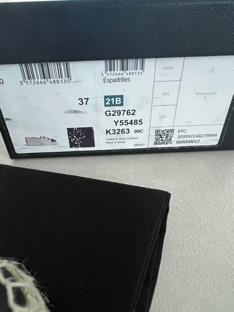 샤넬 트위드 에스파듀--1