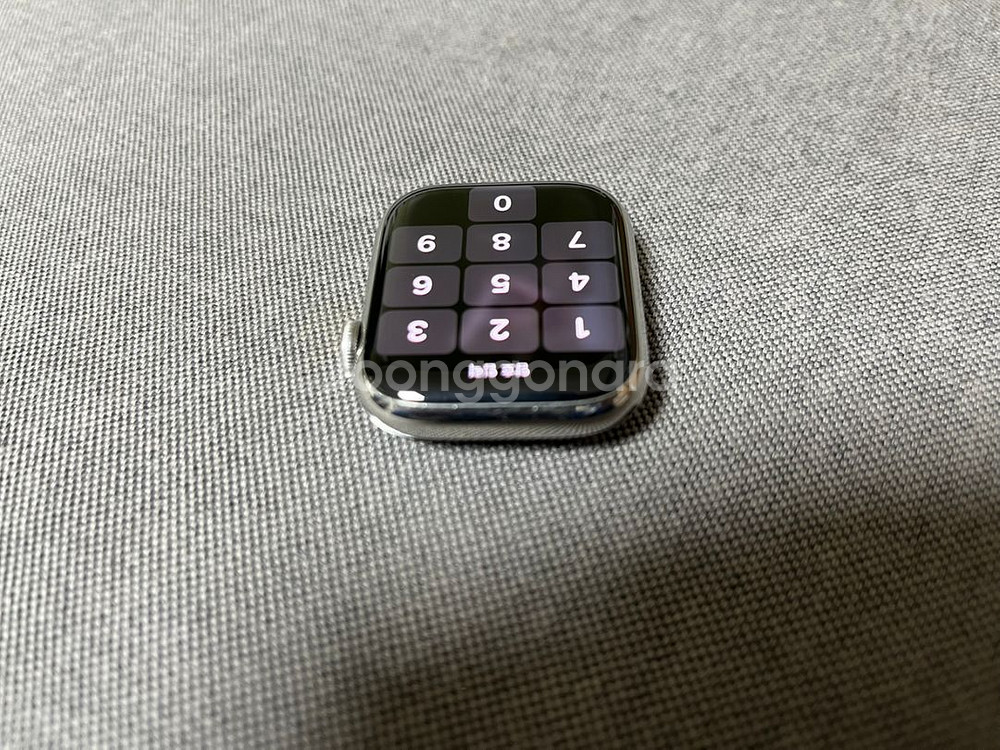 애플워치7 45mm 실버 스테인리스 GPS+셀룰러--5