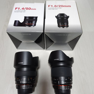 삼양 MF 20mm,50mm 렌즈 팝니다.