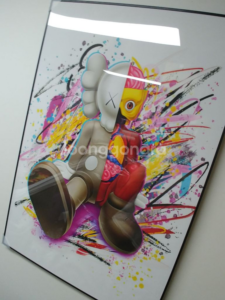카우스 베어브릭 브릭비어 대형 그림 액자 인테리어 소품--4