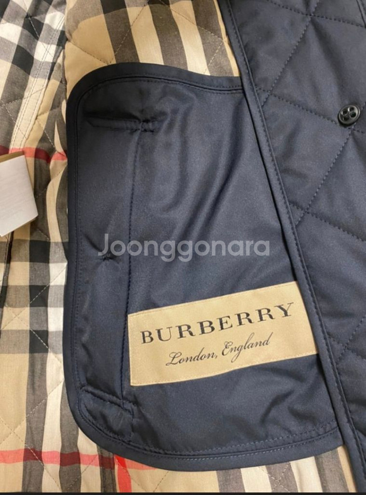 버버리퀼팅 프랭크비 자켓--4