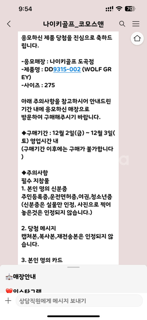 디올조던맛 나이키 조던골프 울프그레이 275mm--1