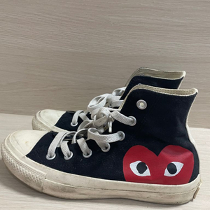 컨버스X꼼데가르송 올스타 하이 블랙