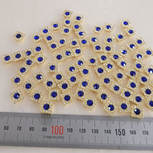 금속장식 골드 큐빅장식 10미리 80개 일괄